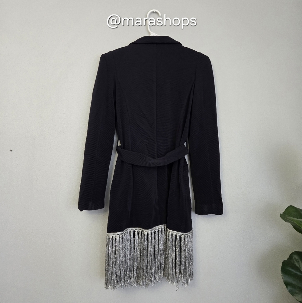 Valentina Shah Navy Blazer Fringe Dress - Picture 8 of 8